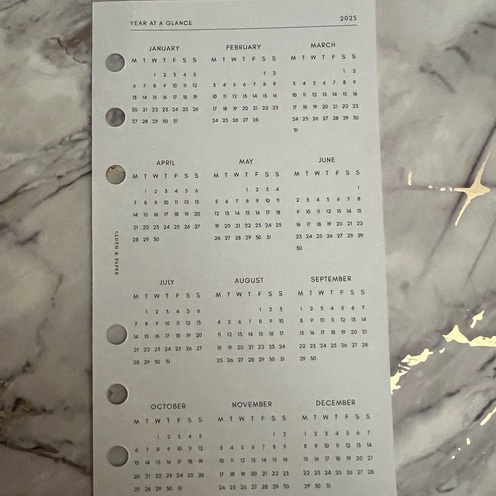 Massive personal size planner clean out.